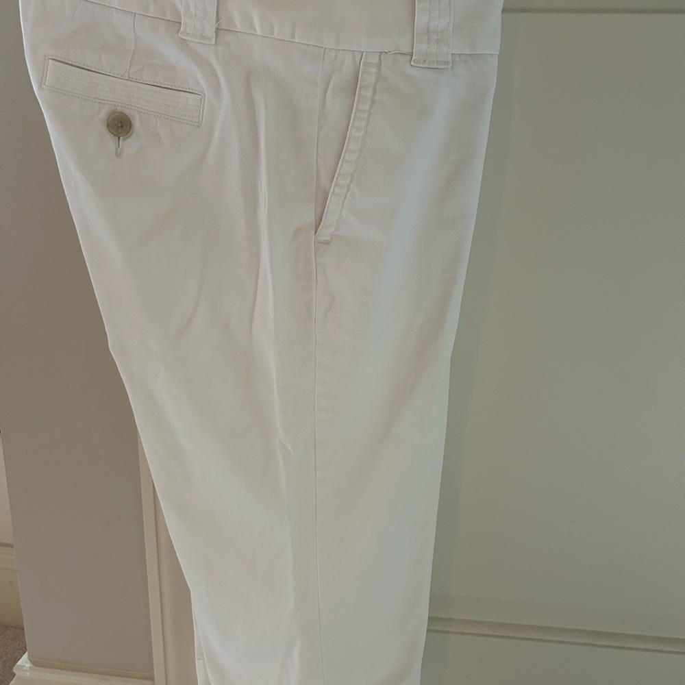 J. Crew White Chinos Cotton Blend Classic